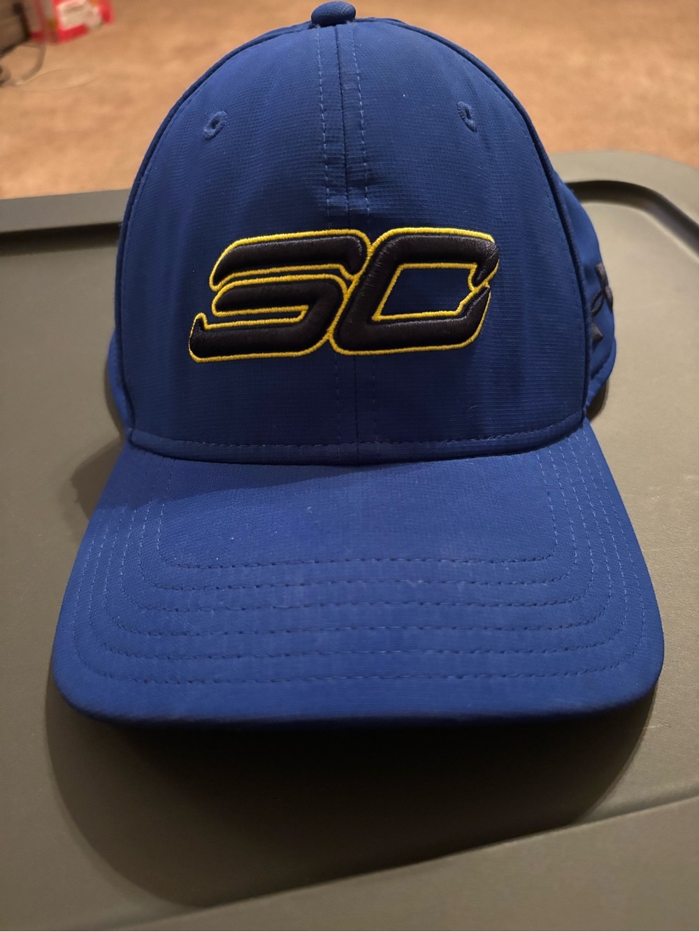 Under Armour Kids Royal Blue Baseball Cap with Yellow Accent